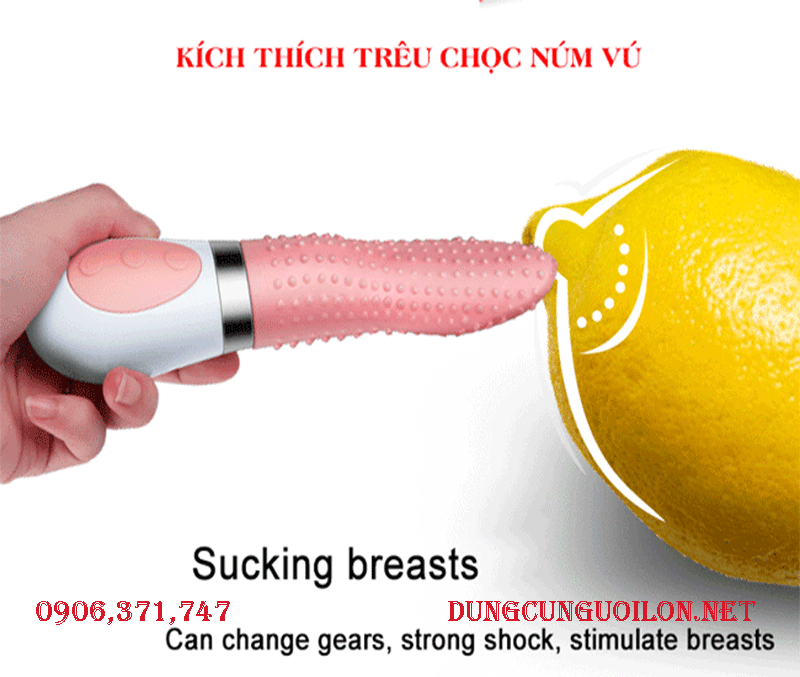 Lưỡi liếm gai bi 2 trứng rung